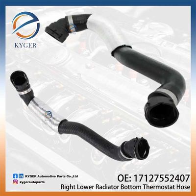 Right Lower Radiator Bottom Thermostat Hose 17127552407 1712 7552 407 For BMW E90 E91 E93 E92 E82 E88 High Quality Auto Parts