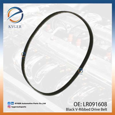 Black V-Ribbed Drive Belt LR091608 LR184662 C2D49052 for Land Rover Discovery III Range Rover Sport Range Rover Evoque